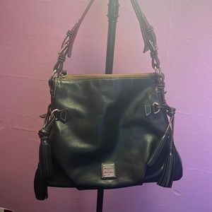 Vintage Dooney & Bourke Tegan Tassels Leather Bag